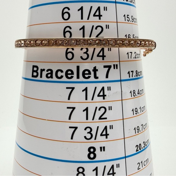 Givenchy Pink Gold Bracelet with Crystal Accents - Picture 2 of 5